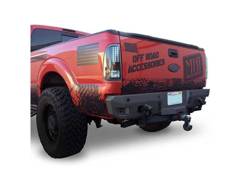 Chassis Unlimited CUB910121 Octane Series Rear Bumper W/O Park Sensors for 1999-2016 Ford F250/F350