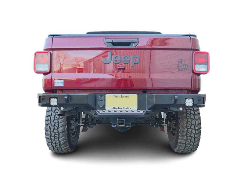 Chassis Unlimited CUB910582 Octane Series Rear Bumper W/Park Sensors for 2020-2022 Jeep Gladiator JT