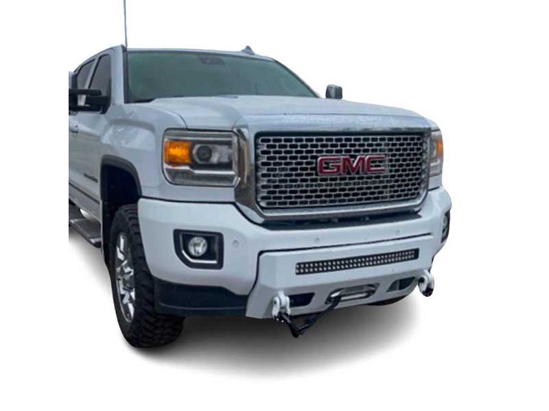 Chassis Unlimited CUB920301RAW Prolite Front Bumper Raw Steel for 2015-2019 Sierra 2500HD/3500HD