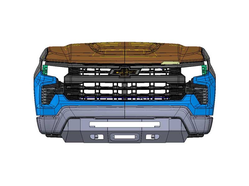 Chassis Unlimited CUB920761 Prolite Series Front Bumper for 2022-2024 Chevrolet Silverado 1500