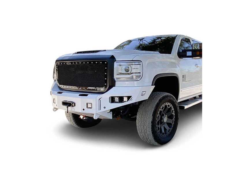 Chassis Unlimited CUB940301 Octane Front Winch Bumper W/O Sensors for 2015-2019 GMC 2500HD/3500HD