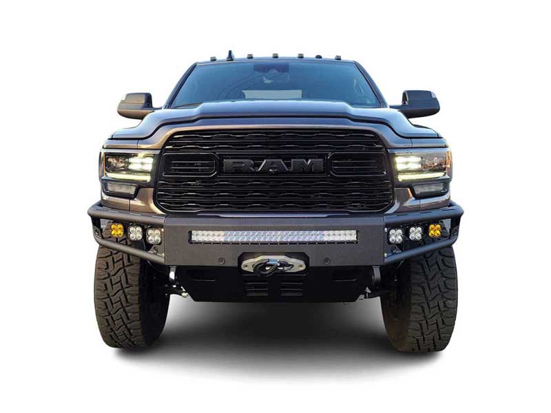 Chassis Unlimited CUB950322 Diablo Series Front Winch Bumper W/Sensors for 2019-2023 Ram 2500/3500