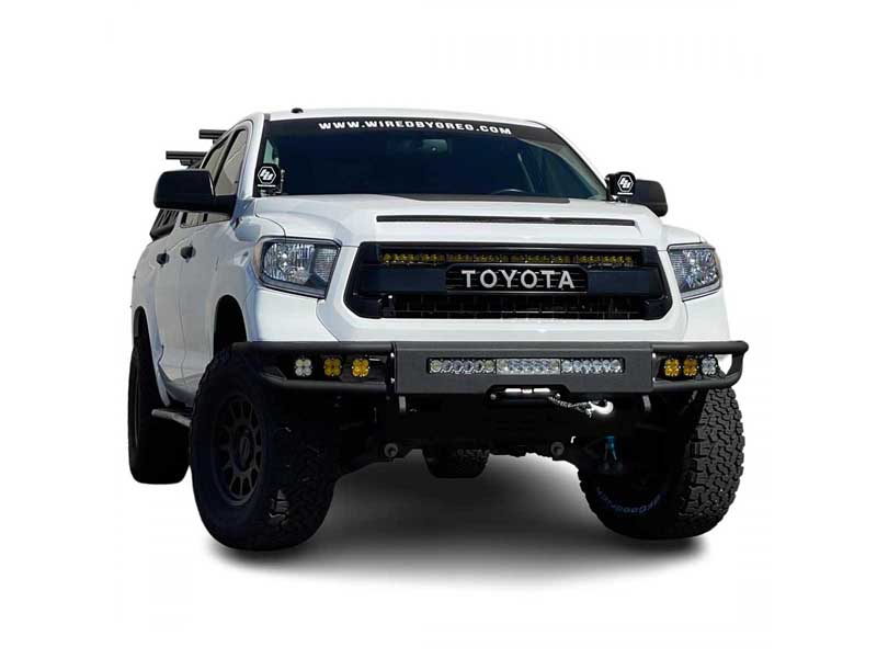 Chassis Unlimited CUB950361 Diablo Series Front Winch Bumper W/O Sensors for 2014-2021 Tundra