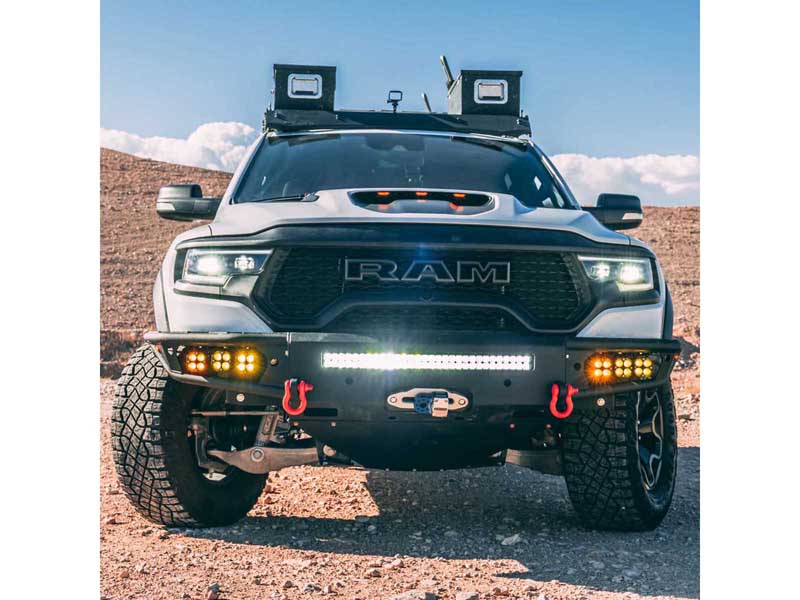 Chassis Unlimited CUB950652 Diablo Series Front Winch Bumper W/Sensors for 2021-2022 Ram 1500 TRX