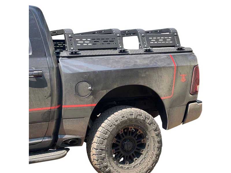 Chassis Unlimited CUB970012 Thorax 18-Inch Bed Rack Fits Diamond Back for 10-18 Ram 1500/2500/3500