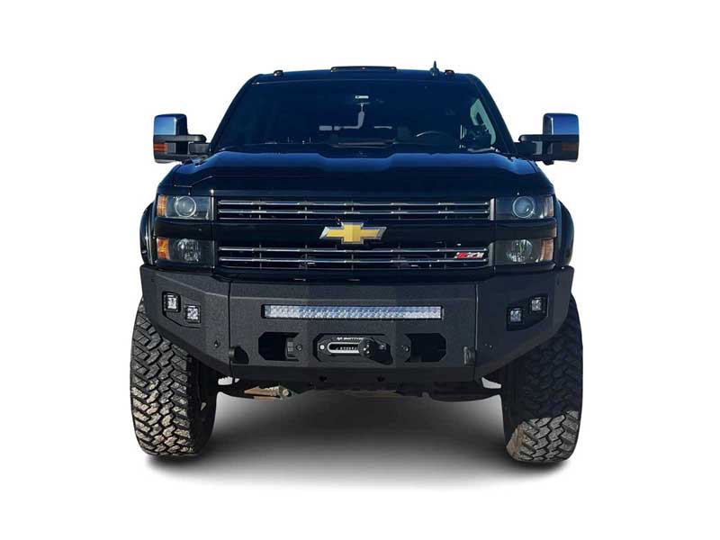 Chassis Unlimited CUB980382 Attitude Front Winch Bumper W/Sensors for 2015-2019 Silverado 2500/3500