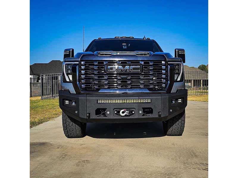 Chassis Unlimited CUB980692 Attitude Front Winch Bumper W/Sensors for 2024-Up Sierra 2500/3500