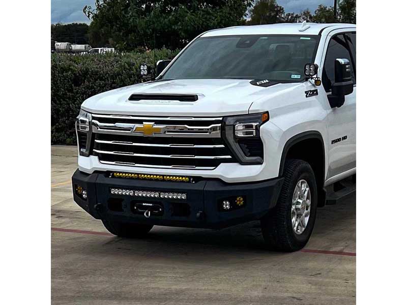 Chassis Unlimited CUB980732 Attitude Front Winch Bumper W/Sensors for 2024-Up Silverado 2500/3500