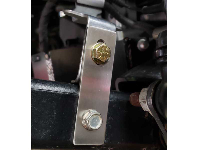 Clayton Off Road COR-1309501 Stainless Steel Front Brake Line Bracket Extension 2018-Up Jeep JL/JT