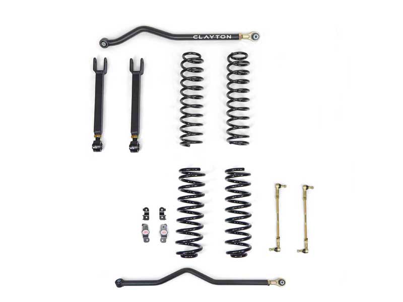 Clayton Off Road COR-3108415 Jeep Wrangler 1.5-inch Ride Right+ Lift Kit 2007-2018 JK 4 Door