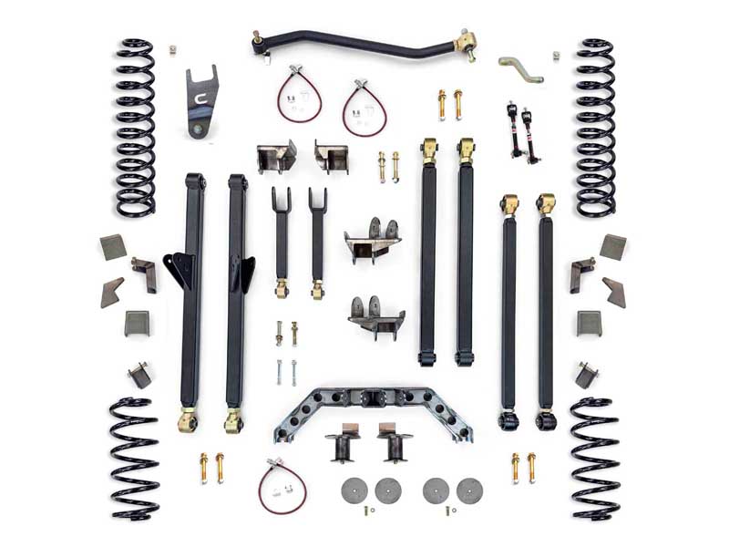Clayton Off Road COR-3205120 Jeep Wrangler 4.0" Long Arm Lift Kit W/Rear 5" Stretch 1997-2006 TJ