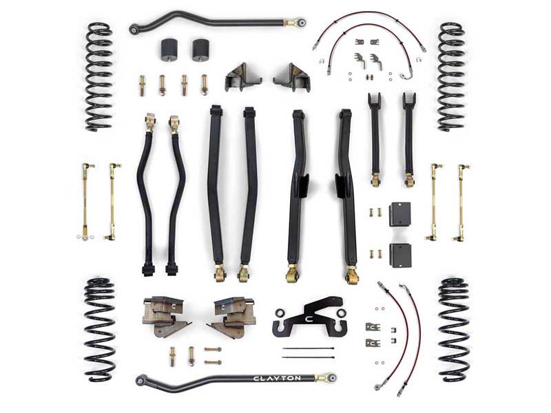 Clayton Off Road COR-3209035 Jeep Wrangler Premium 3.5-inch Long Arm Lift Kit 2018+ JL