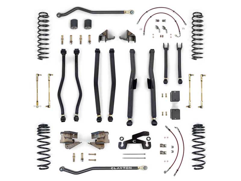 Clayton Off Road COR-3409025 Jeep Wrangler Overland Plus 2.5-inch Long Arm Lift Kit 2018+ JL