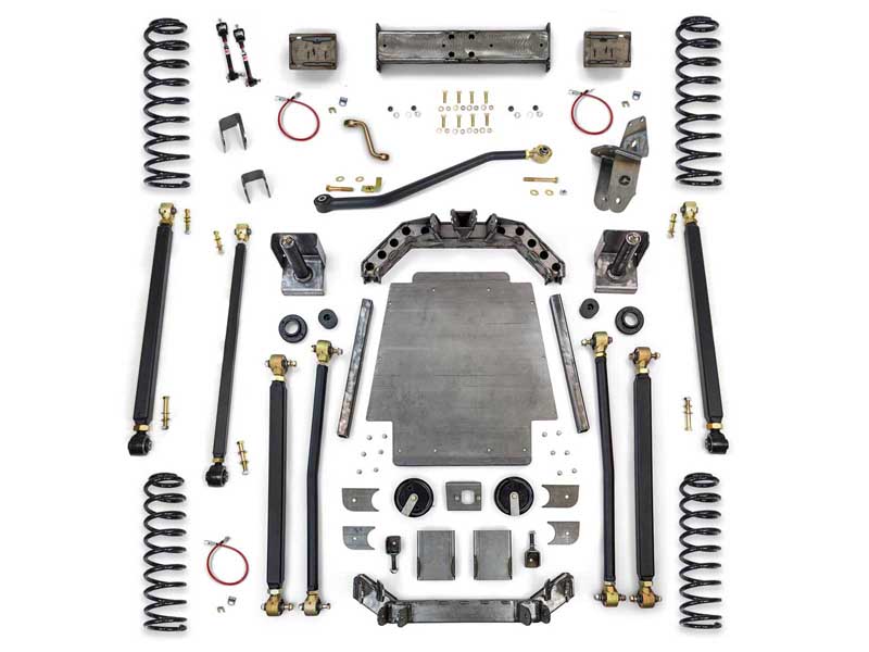 Clayton Off Road COR-3601331 8.0" Pro Series 3 Link Long Arm Lift Kit W/Rear Coil Conv 1984-2001 XJ