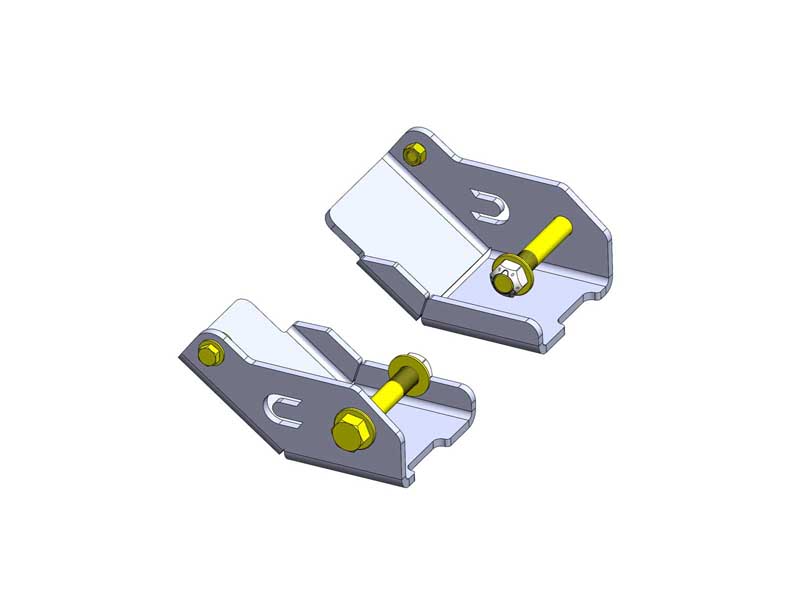 Clayton Off Road COR-4110010 Jeep Gladiator Rear Lower Control Arm Bracket Skid Plate (2020+, JT)