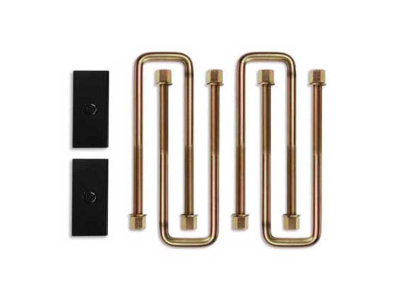 Cognito 110-91031 1" Block & 16" U-bolt Kit (steel/straight) for 2011-2024 GM 2500HD & 3500HD Truck