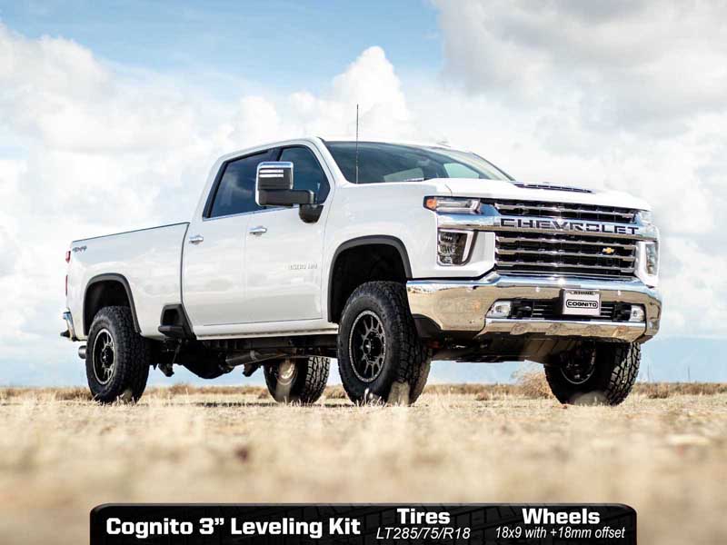 Cognito Motorsports 210-P0930 3" Leveling Kit with Fox 2.5 Elite Shocks for 2020-2024 GM 2500/3500