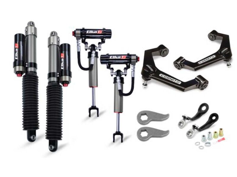 Cognito 210-P1130 3" Leveling Kit W/Elka 2.5 Reservoir Shocks for 2011-19 GM 2500-3500 2WD-4WD Truck