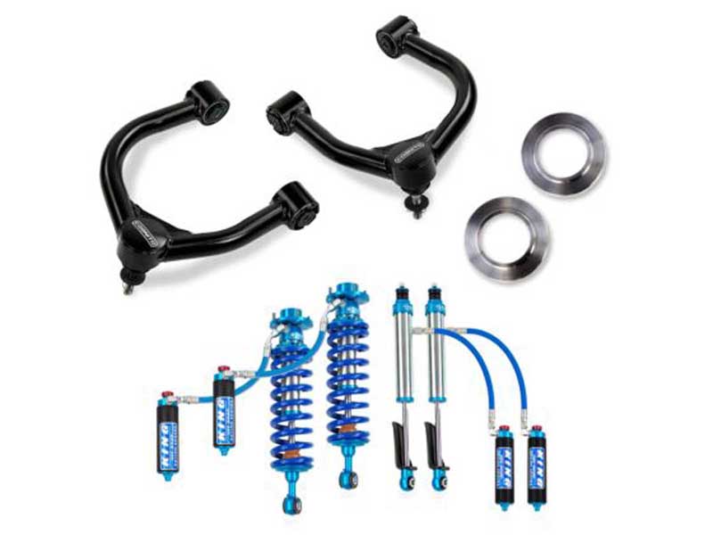 Cognito Motorsports 535-P1228 3" Leveling Kit with King 2.5 Reservoir Shocks for 2022-2024 Tundra