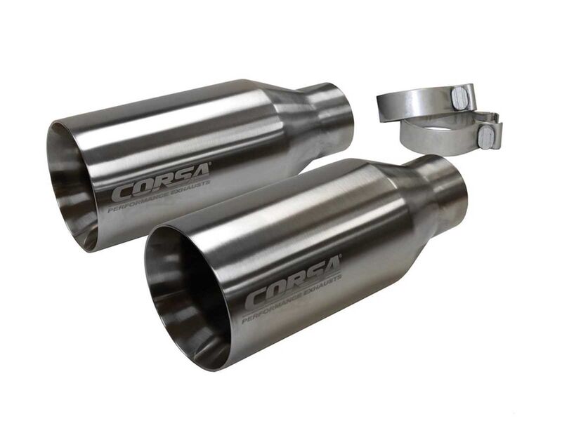 Corsa 14051 Satin Polished 5" Exhaust Tips for 2017-2020 Raptor 2021-2014 Ram TRX with Corsa Exhaust