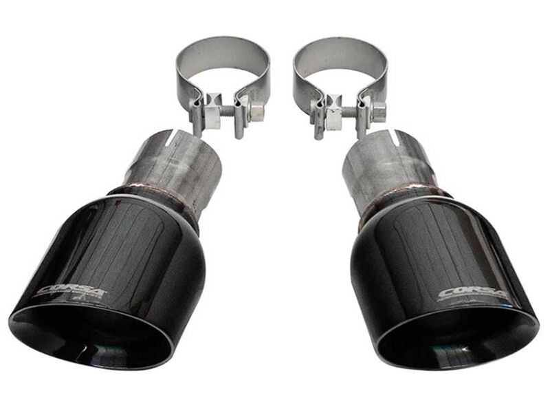 Corsa 14067BLK Single 2.5" Inlet / 4.5" Outlet Black Pro-Series Tip Kit for 2011-2021 Grand Cherokee