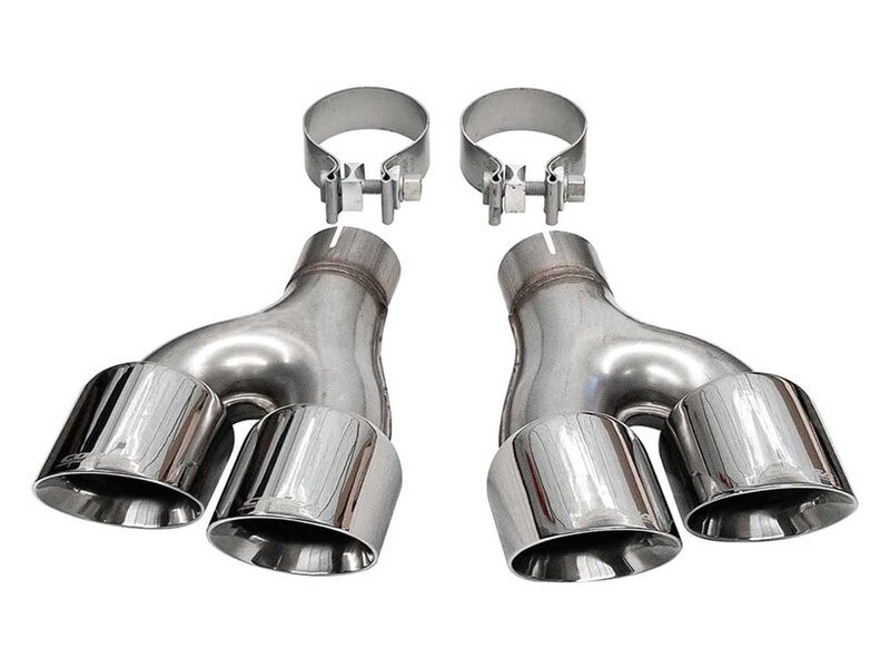 Corsa 14068 Twin 2.5" Inlet / 4" Outlet Polished Pro-Series Tip Kit for 2011-2021 Grand Cherokee