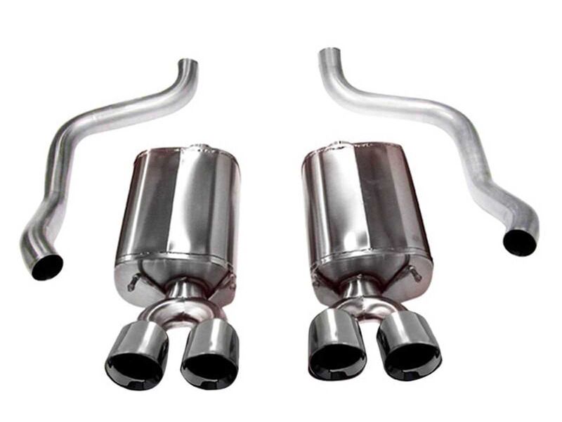 Corsa 14108 Sport Axle-Back Exhaust with Polished Tip for 2009-2013 Corvette C6 6.2