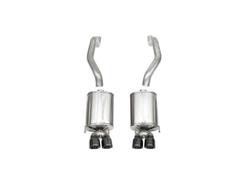 Corsa 14108BLK Sport Axle-Back Exhaust with Black Tip for 2009-2013 Corvette C6 6.2