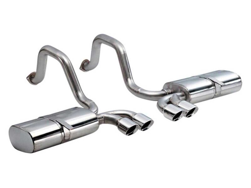 Corsa 14111 Sport Axle-Back Exhaust with Polished Tip for 1997-2004 Corvette C5 Z06 5.7
