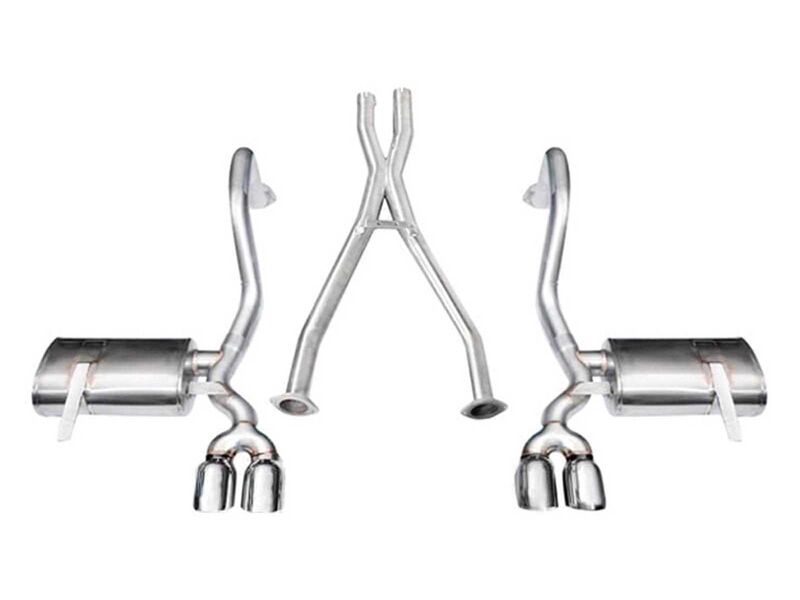 Corsa 14114 Xtreme Cat-Back Exhaust + XO Exhaust with Polished Tip for 1997-2004 Corvette C5 Z06 5.7