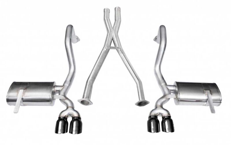Corsa 14114BLK Xtreme Cat-Back Exhaust + XO Exhaust with Black Tip for 1997-2004 Corvette C5 Z06 5.7