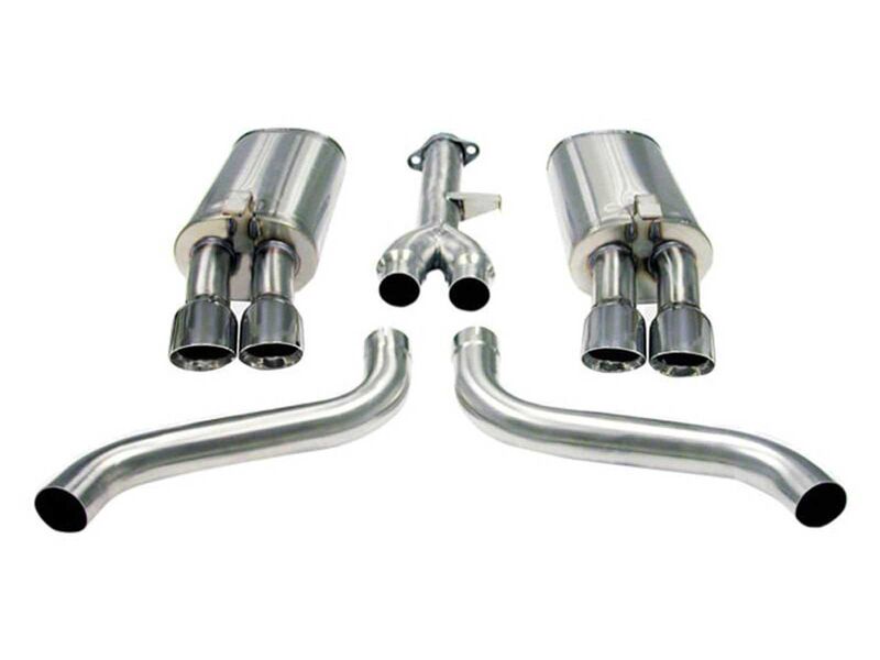 Corsa 14115 Sport Cat-Back Exhaust with Polished Tip for 1986-1991 Corvette C4 5.7 L98