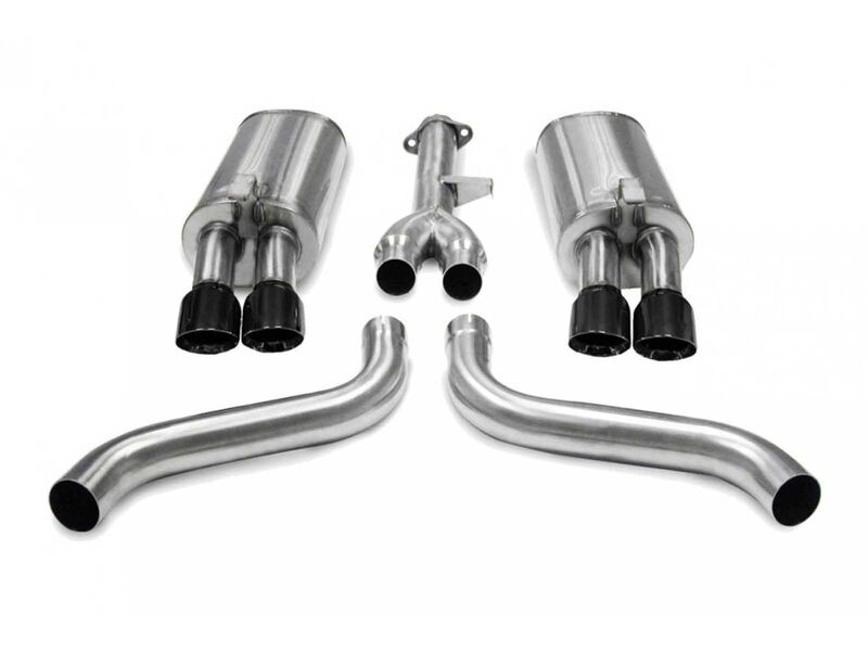 Corsa 14115BLK Sport Cat-Back Exhaust with Black Tip for 1986-1991 Corvette C4 5.7 L98