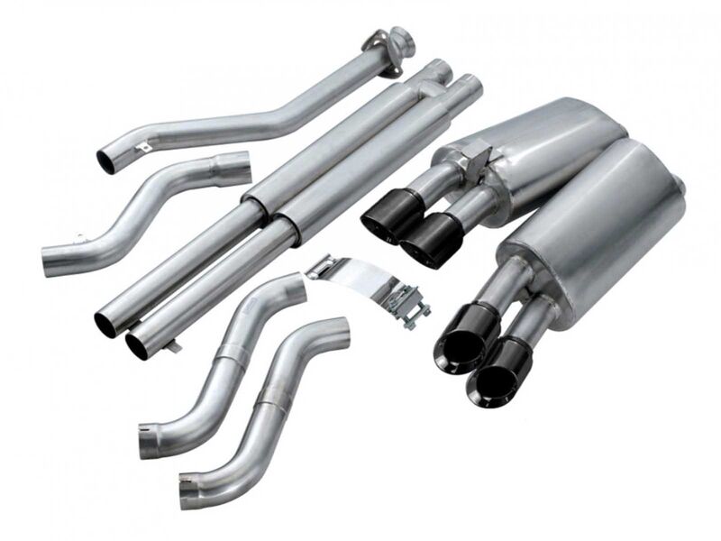 Corsa 14118BLK Sport Cat-Back Exhaust with Twin 3.5-in Black Tips for 1996 Corvette C4 5.7 LT4