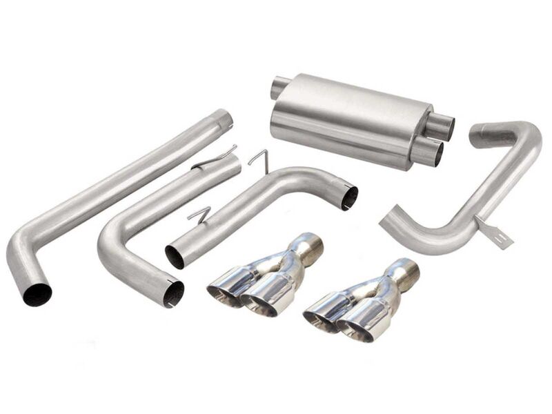 Corsa 14143 Sport Cat-Back Exhaust with Polished Tip for 1998-2002 Camaro Convertible Z28 5.7 LS1
