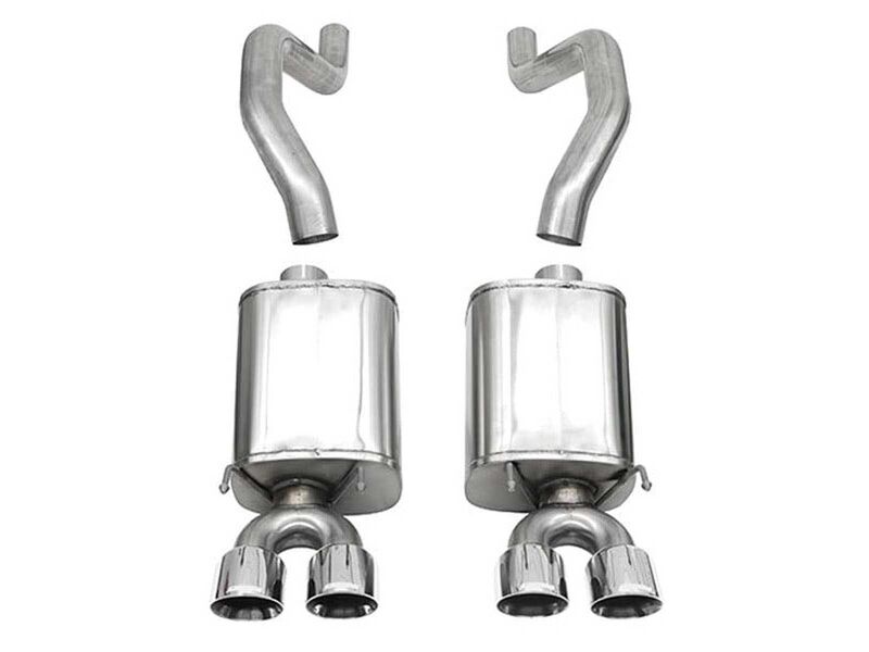 Corsa 14164 Sport Axle-Back Exhaust with Polished Tip for 2006-2013 Corvette C6 Z06 & ZR1