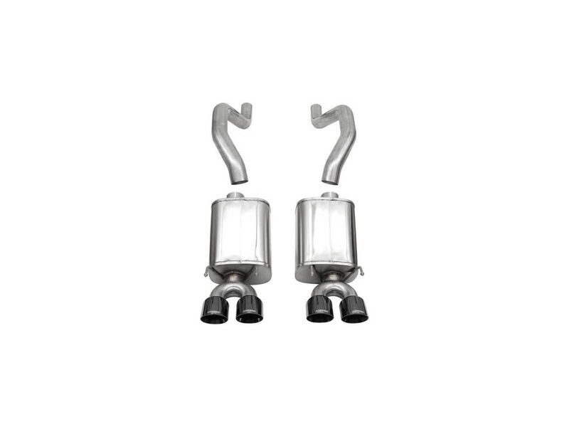 Corsa 14164BLK Sport Axle-Back Exhaust with Black Tip for 2006-2013 Corvette C6 Z06 & ZR1