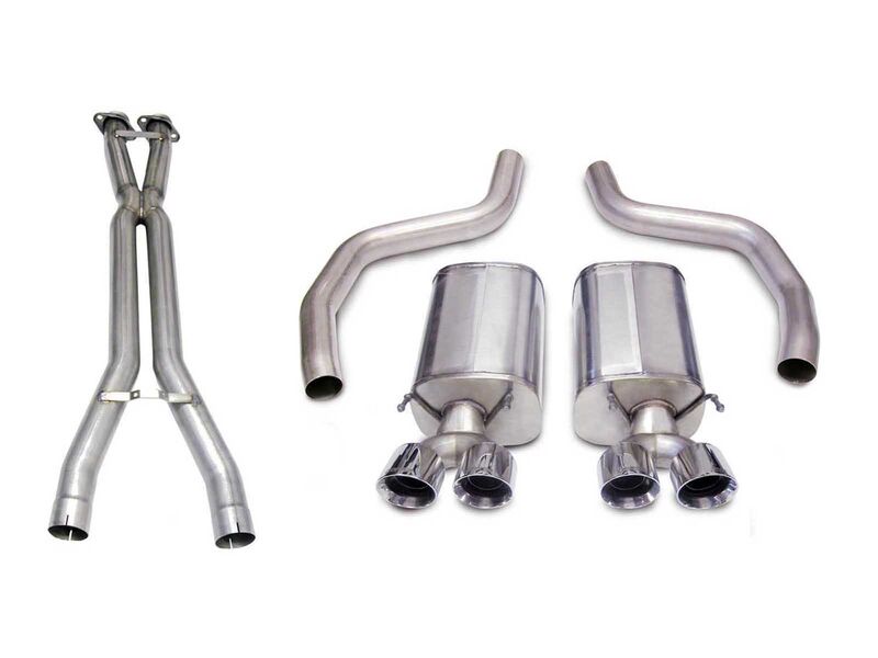 Corsa 14164CB1 Sport Axle-Back Exhaust for 2006-2013 Corvette C6 Z06 & ZR1