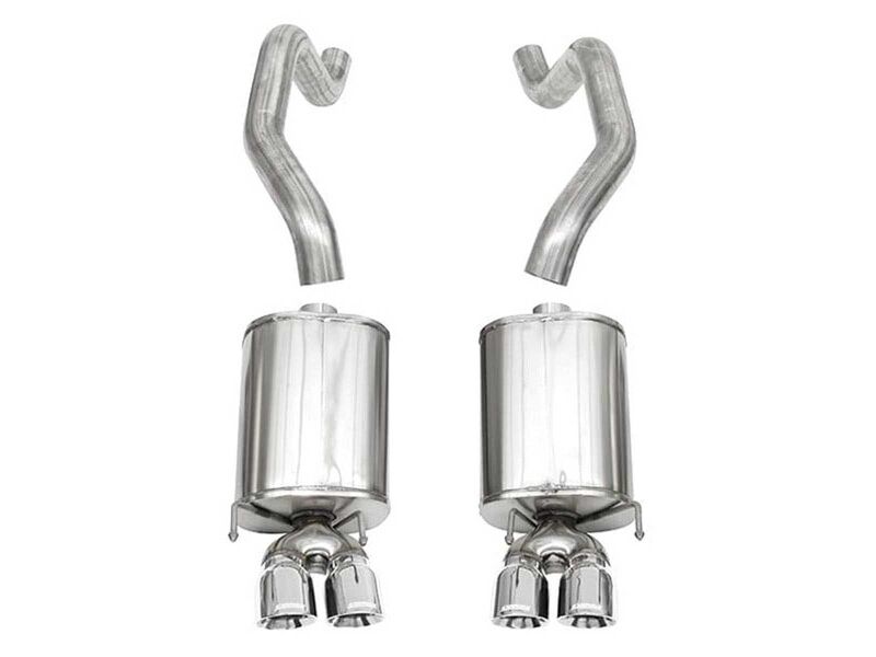 Corsa 14169 Sport Axle-Back Exhaust with Polished Tip for 2005-2007 Corvette C6 6.0