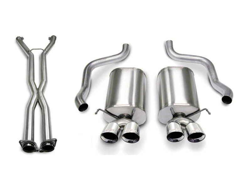 Corsa 14169CB4 Sport Axle-Back Exhaust for 2005-2007 Corvette C6 6.0