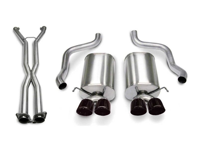 Corsa 14169CB6BLK Sport Axle-Back Exhaust for 2005-2007 Corvette C6 6.0