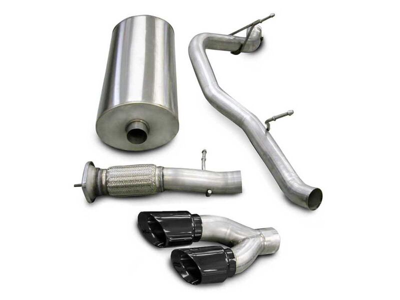 Corsa 14202BLK Sport Cat-Back Exhaust with Black Tip for 2007-2010 Cadillac Escalade 6.2