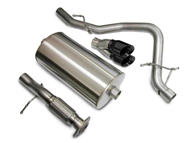 Corsa 14207BLK Sport Cat-Back Exhaust with Black Tip for 2007-2008 Chevrolet Tahoe 5.3