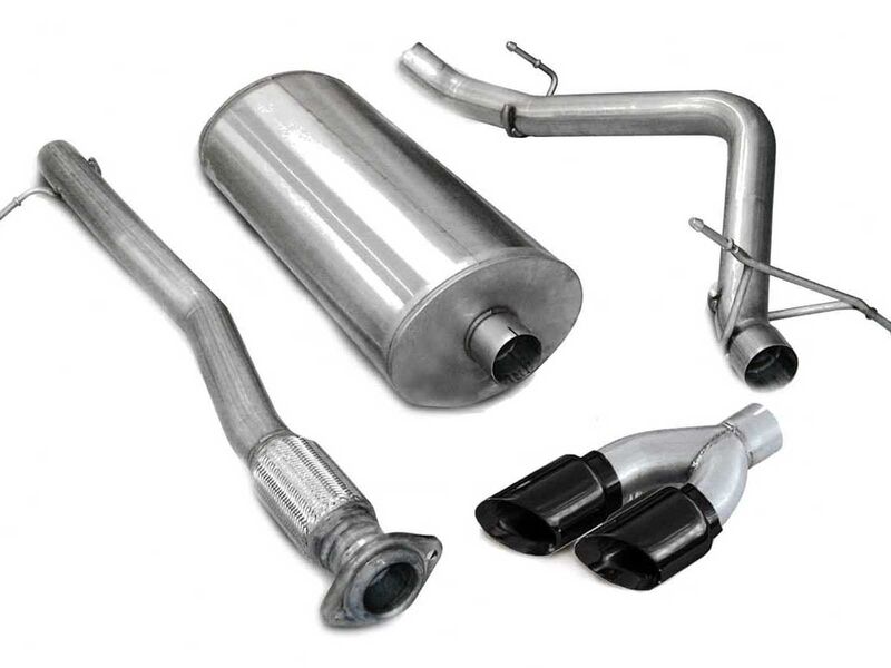 Corsa 14259BLK Sport Cat-Back Exhaust with Black Tip for 2007-2008 Silverado CC/SB 1500 5.3