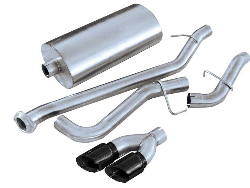 Corsa 14260BLK Sport 3" Cat-Back Exhaust Black Tip, 1999-07 Silverado/Sierra 1500 4.8/5.3 CCSS/ECSTB