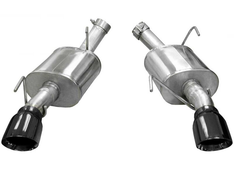 Corsa 14314BLK Xtreme Axle-Back Exhaust with Black Tip for 2005-2010 Ford Mustang Shelby GT500 5.4