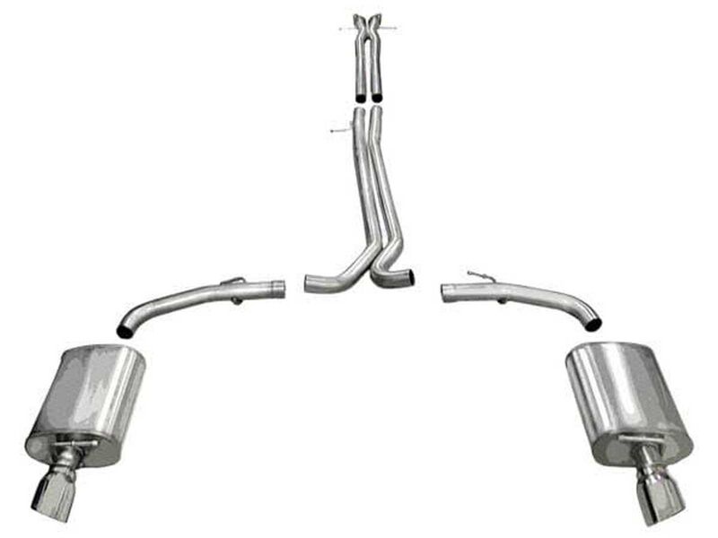 Corsa 14315 Sport Cat-Back Exhaust with Polished Tip for 2010-2019 Ford Taurus SHO 3.5L V6 Turbo