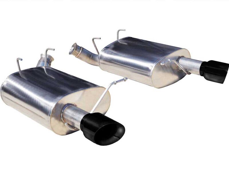 Corsa 14319BLK Sport Axle-Back Exhaust Dual Rear with Black Tip for 2011-2014 Ford Mustang 3.7