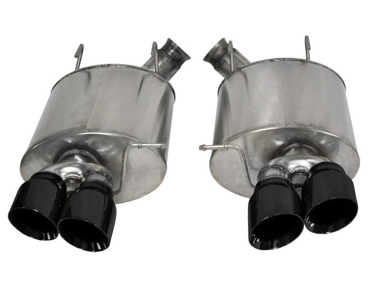 Corsa 14321BLK Sport Axle-Back Exhaust with Black Tip for 2013-2014 Ford Mustang Shelby GT500 5.8