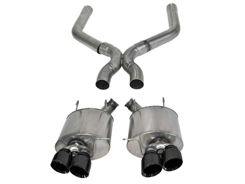 Corsa 14323BLK Black Sport Axle-Back Exhaust + XO Exhaust for 2013-2014 Mustang Shelby GT500 5.8